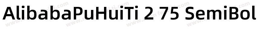 AlibabaPuHuiTi 2 75 SemiBoldttf字体转换
